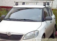 Багажник на Skoda Fabia 2007г-... хэтчбек/универсал (Атлант, Россия), прямоугольные дуги