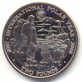 Международный полярный год 2 фунта Южная Георгия и Южные Сандвичевы острова 2007