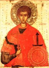 Икона Димитрий Солунский (копия 15 века)