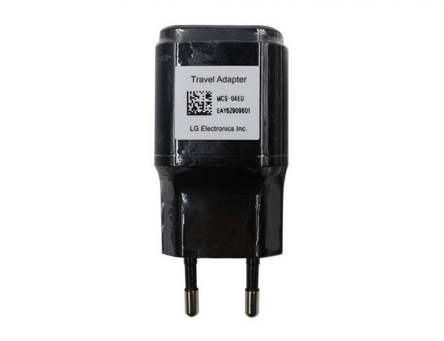Сетевое зарядное устройство LG USB MCS-04ED 1,8A (black) Оригинал
