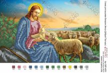 БКР-4053.  Иисус Добрый Пастырь А4 Ricamo