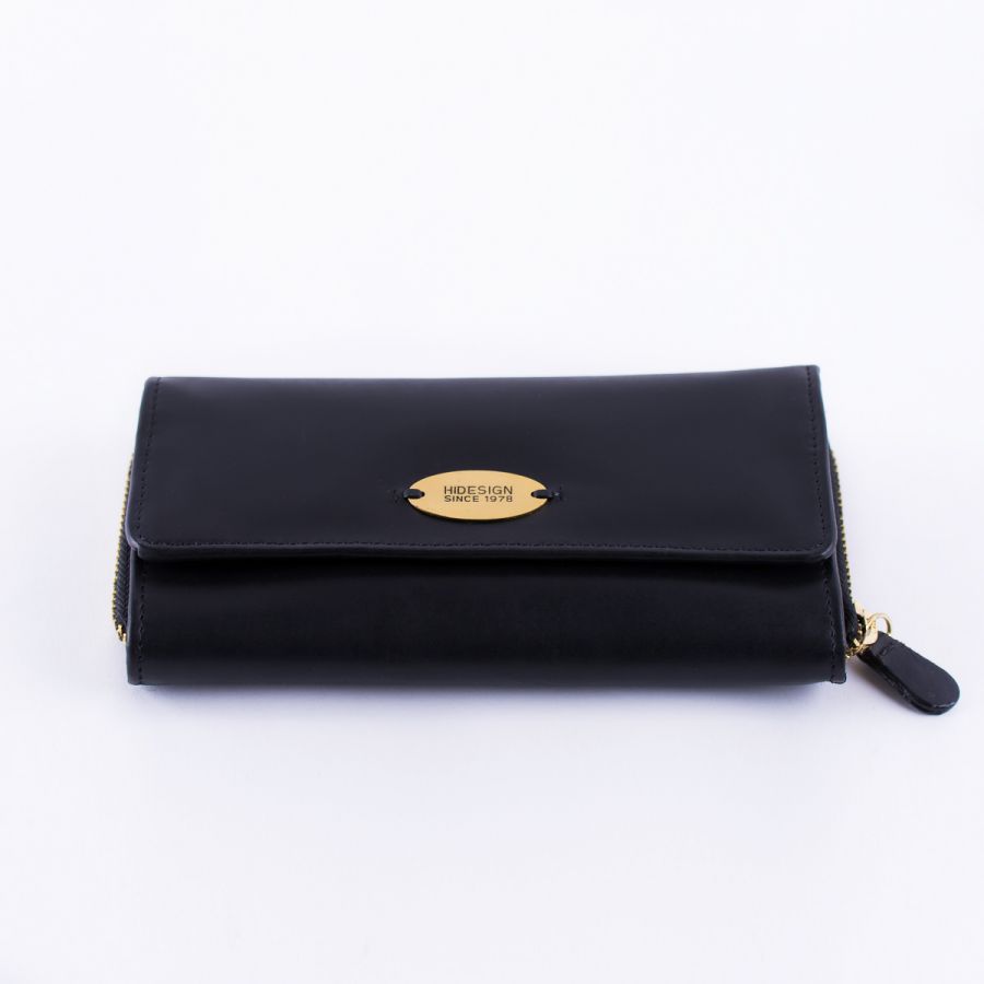 Шикарное женское портмоне с идеальным функционалом HIDESIGN Côte d'Azur Black