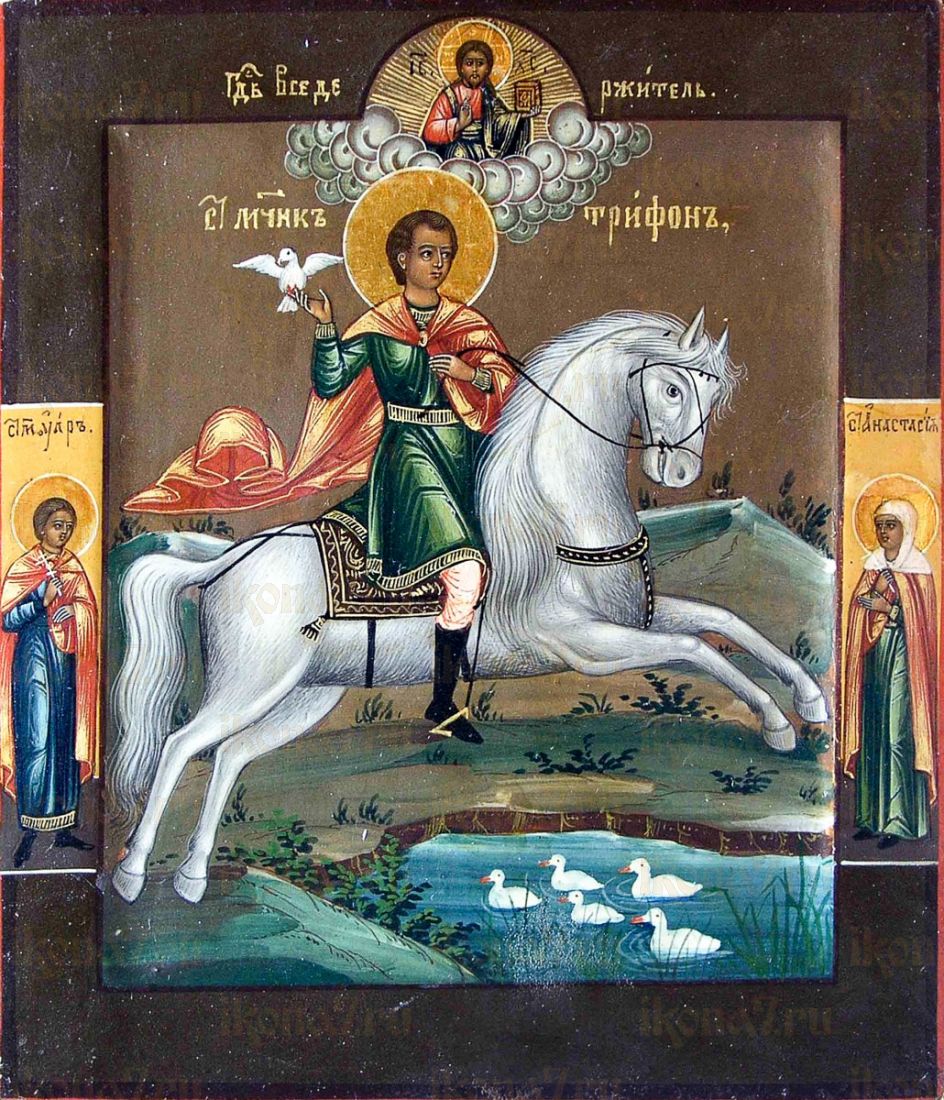 Икона Трифон Апамейский (копия 19 века)