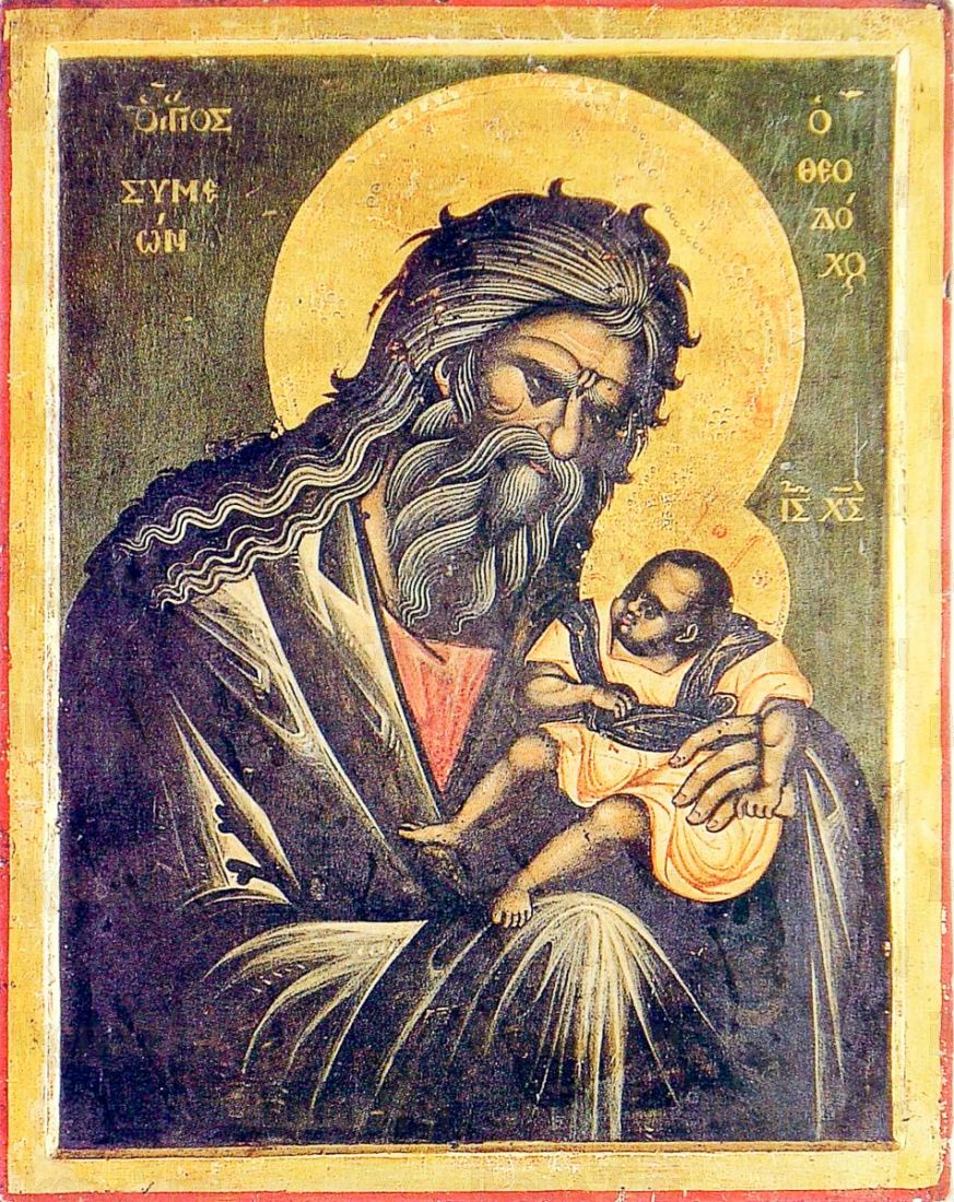 Икона Симеон Богоприимец (копия старинной)