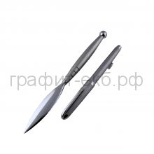 Набор Lerche Ручка-роллер + нож Silver Star-Slim матовый хром 82516