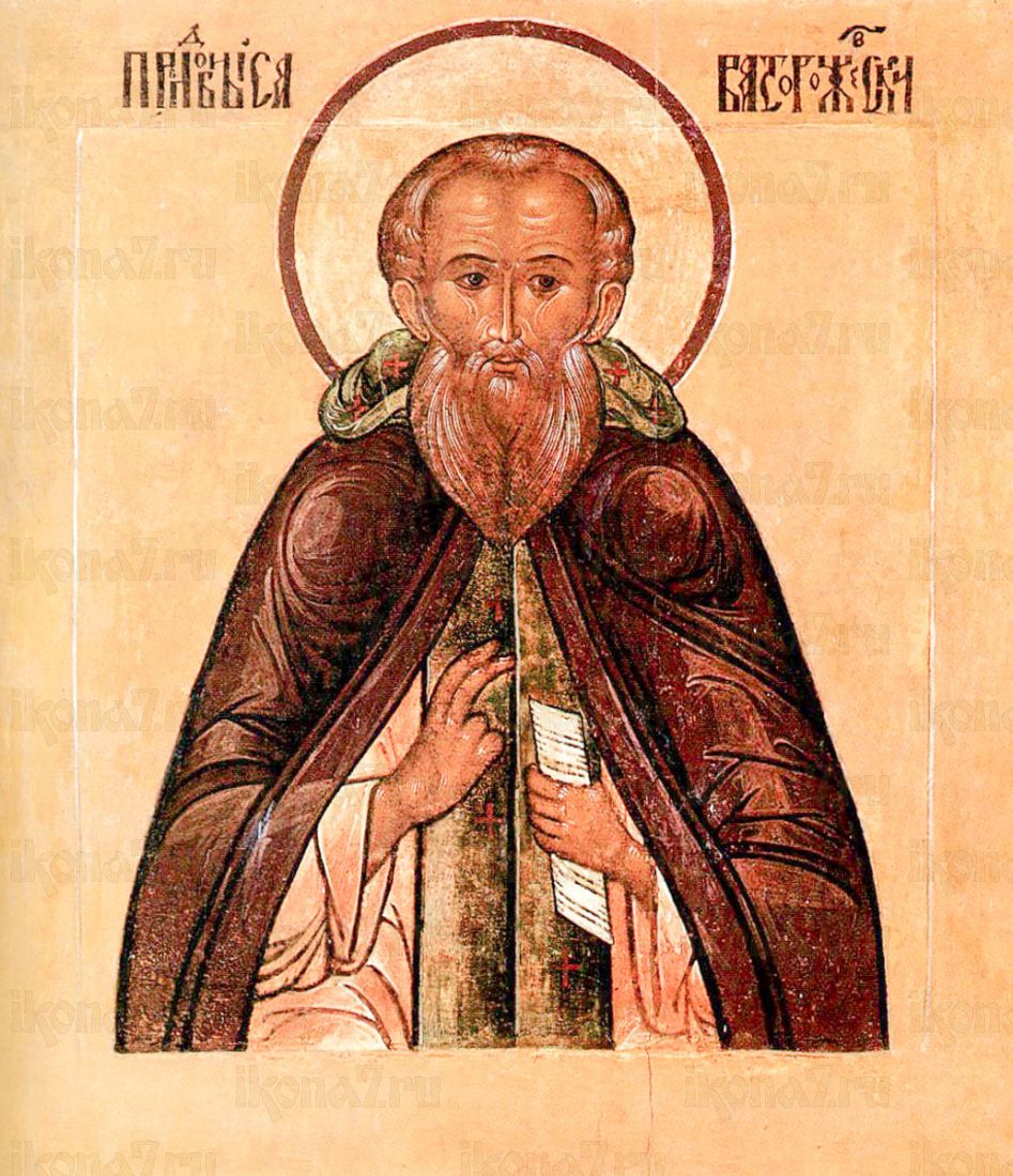 Икона Савва Сторожевский (копия старинной)