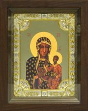Ченстоховская икона Божией Матери (24х30), серебро