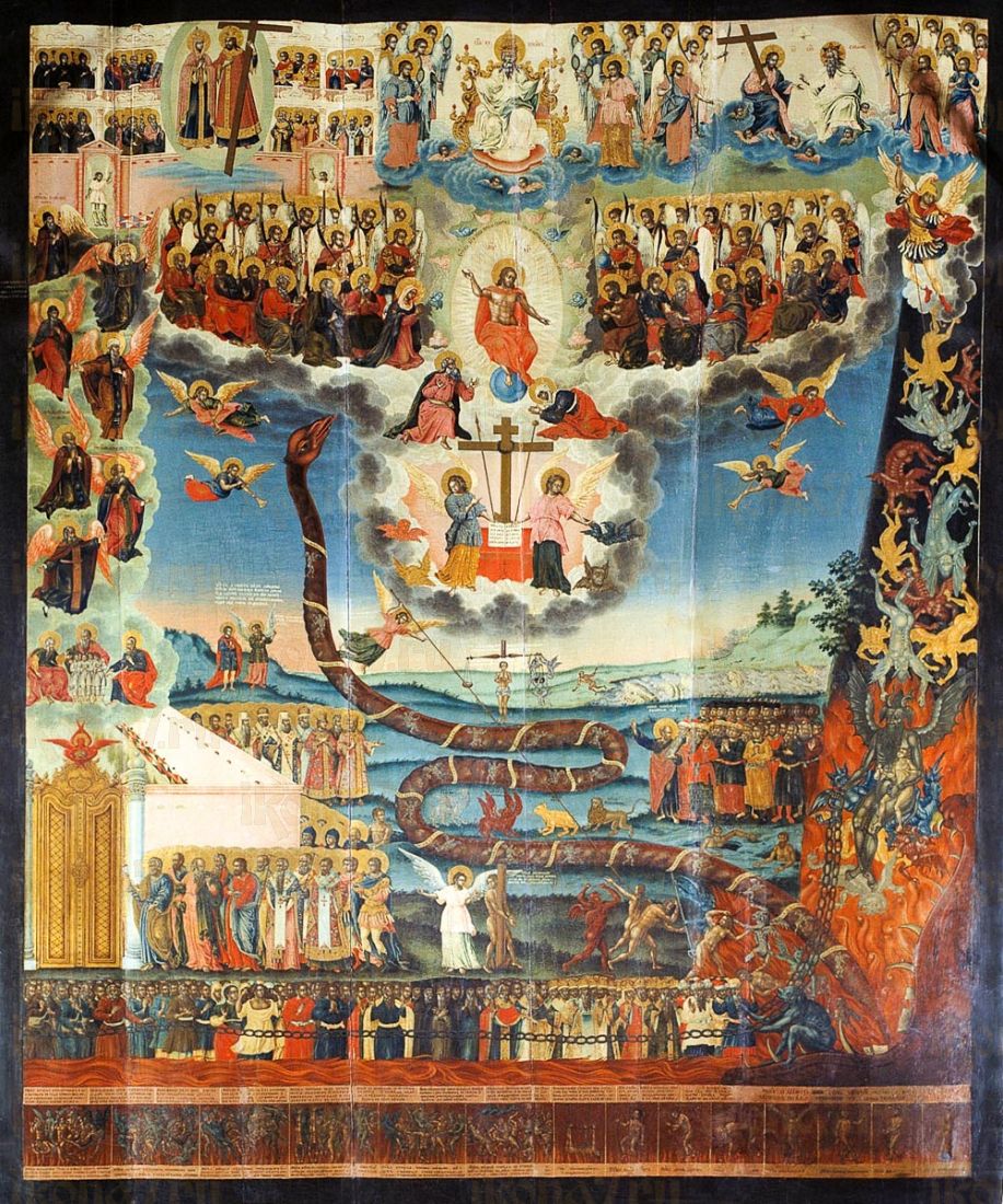 Икона Страшный суд (копия старинной)