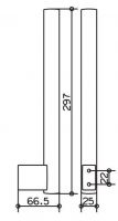 Вертикальный держатель туалетной бумаги Keuco Plan 14963 схема 1