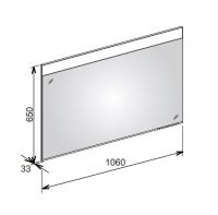 Keuco Edition 400 Зеркало с подсветкой обрамление из алюминия 11597 106х65 схема 1