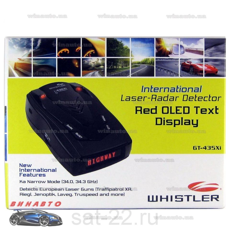 Радар-детектор Whistler GT-435 Xi