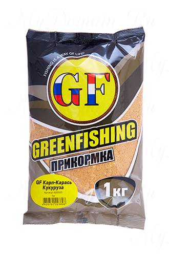 Прикормка GREENFISHING GF Карп/Карась Кукуруза, вес 1 кг