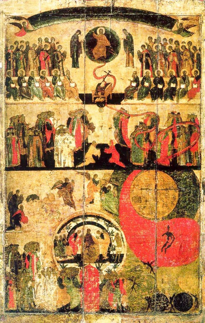 Икона Страшный суд (копия 14 века)