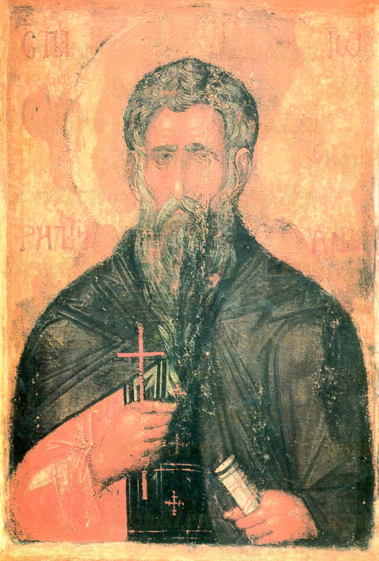 Икона Иоанн Рыльский (копия 14 века)
