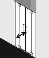 Душевая дверь Kermi Pasa XP в нишу PX PTF схема 11