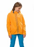 Флисовая куртка для девочки в желтом цвете на молнии