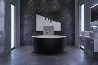 Маленькая ванна из искусственного камня Balteco Allure 135x135 схема 6