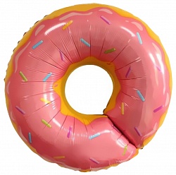 Пончик, розовый, 27"/ 69 см