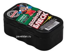 Губка "Двойной блеск"мини, черная/10/100/