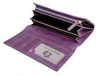 Кожаный фиолетовый кошелёк