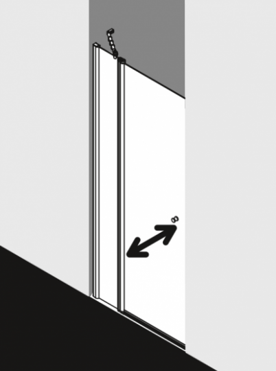 Душевая дверь Kermi Atea для ниши AT 1FR/L ФОТО