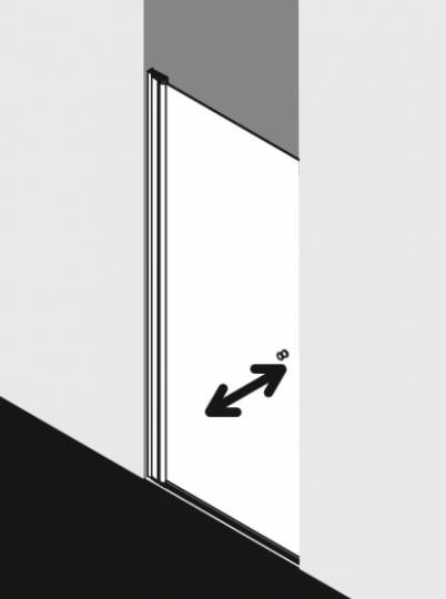 Душевая дверь Kermi Atea для ниши AT 1TR/L ФОТО