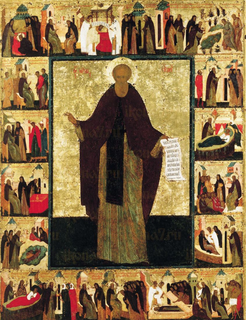 Икона Кирилл Белозерский (копия 15 века)