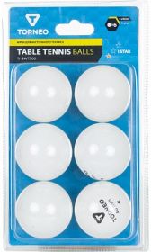 Мячи для настольного тенниса Torneo, 6 шт TI-BWT200