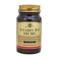 Солгар Витамин В6 100 мг, 100 табл
