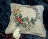 Cross stitch pattern "Christmas wreath".