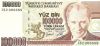 Банкнота 100000 лир Турция 1997 из обращения