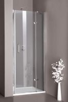 Huppe Aura elegance Распашная душевая дверь с неподвижным сегментом для ниши крепление слева 4001 схема 1