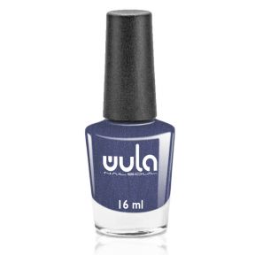 WULA nailsoul Лак для ногтей, тон 78 "Серый синий с шиммером"