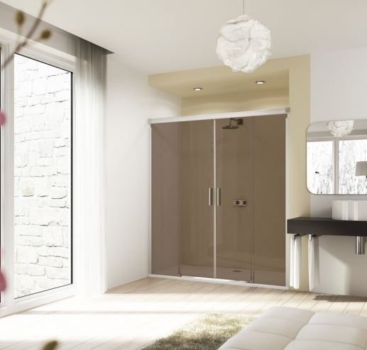 Huppe Design elegance душевая дверь, открывающаяся вовнутрь и наружу, с дополнительным элементом для ниши 8E75 ФОТО