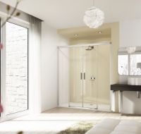 Раздвижная душевая дверь с одной секцией Huppe Design elegance 8E01 схема 1