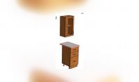 Секция шкаф + стол 3 ящика (0,5 м) МДФ