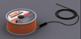 Теплый пол на основе двухжильного нагревательного кабеля AURA Heating  КТА  17.5м -300Вт