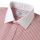 Мужская рубашка в розовую полоску с белым воротником T.M.Lewin сильно приталенная Fully Fitted