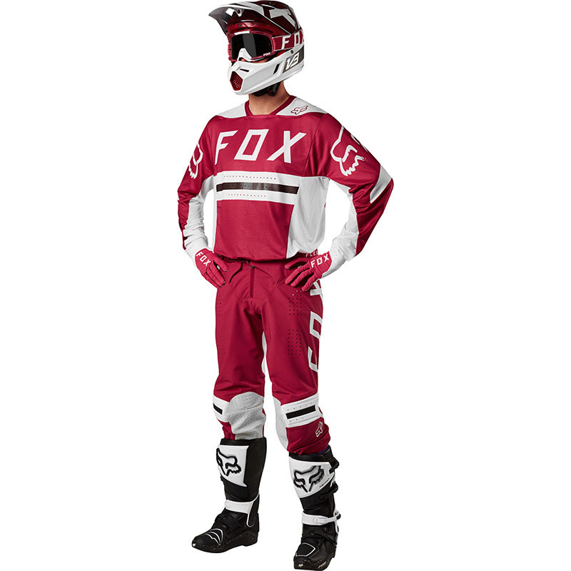 Fox - 2018 Flexair Preest Dark Red комплект джерси и штаны, темно-красный