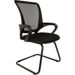 Кресло CHAIRMAN 969 V/BLACK для посетителя, сетка/ткань, цвет черный