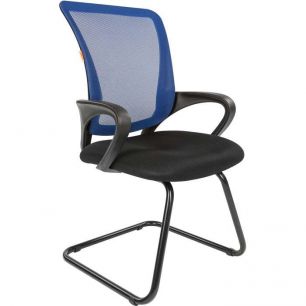 Кресло CHAIRMAN 969 V/BLUE для посетителя, сетка/ткань, цвет синий/черный