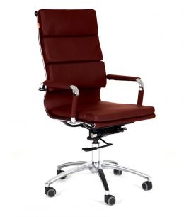 Кресло CHAIRMAN 750/для руководителя, экокожа, цвет бордо (терра 113)