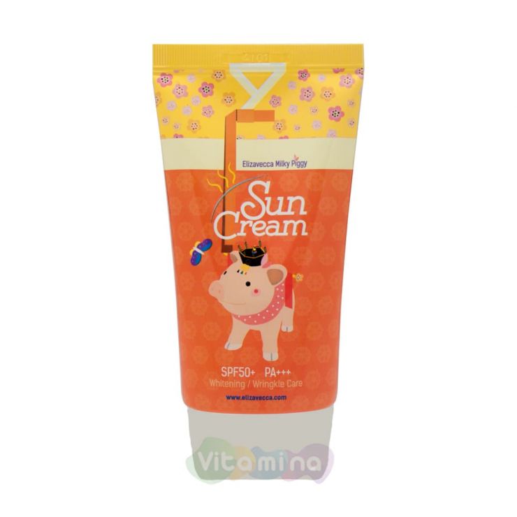 Elizavecca Солнцезащитный крем с коллагеном Milky Piggy Sun Cream SPF50+