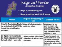 Натуральный порошок индиго для окрашивания волос Индус Веллей | Indus Valley Organic Indigo Powder For Hair