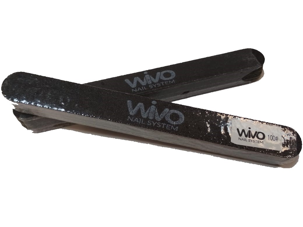 Сменные файлы-пилки WIVO на липкой основе 100 грит  (Чёрный, Корея , 180х20мм., 25 шт.)