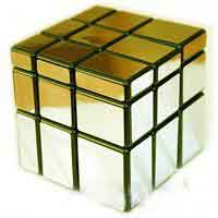 Кубик золотистый (разные грани)