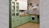 Кухня Марио Зелено-Белая