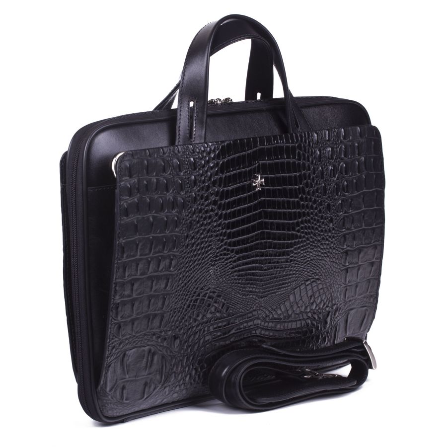 Кожаная мужская сумка Narvin 9753-N.Bambino Black
