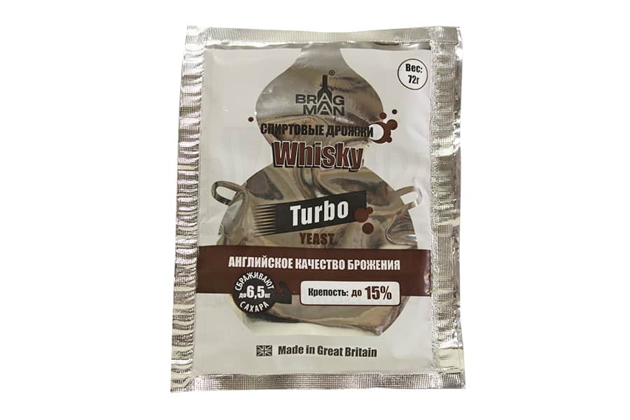 Дрожжи спиртовые Whisky Turbo, 73 гр, (50 шт/кор)