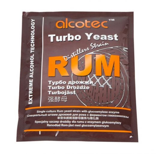 Дрожжи Alcotec Rum Turbo 60 гр, (50 шт/кор)